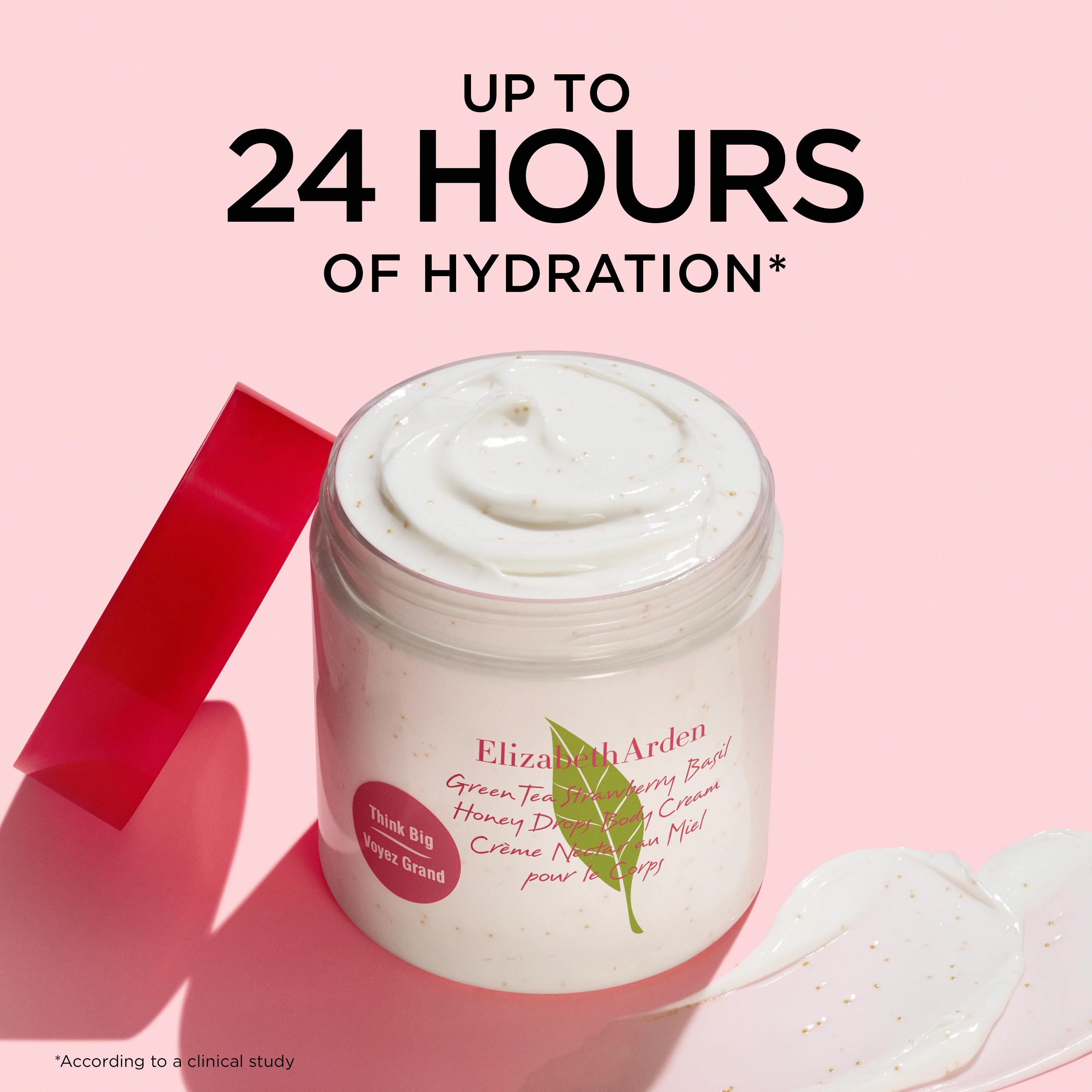 Green Tea Strawberry Basil Honey Drops Body Cream - Image 4