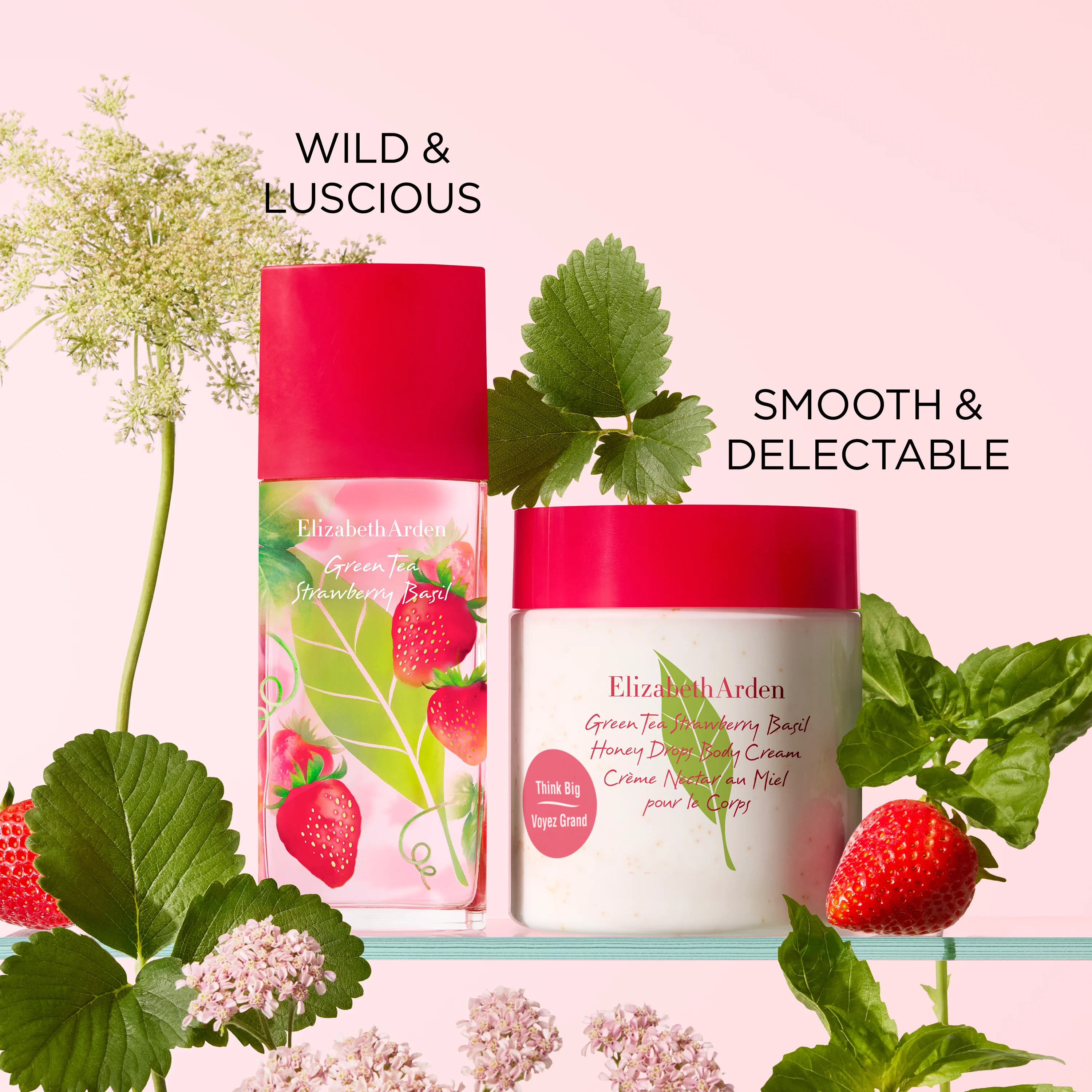 Green Tea Strawberry Basil Honey Drops Body Cream - Image 9