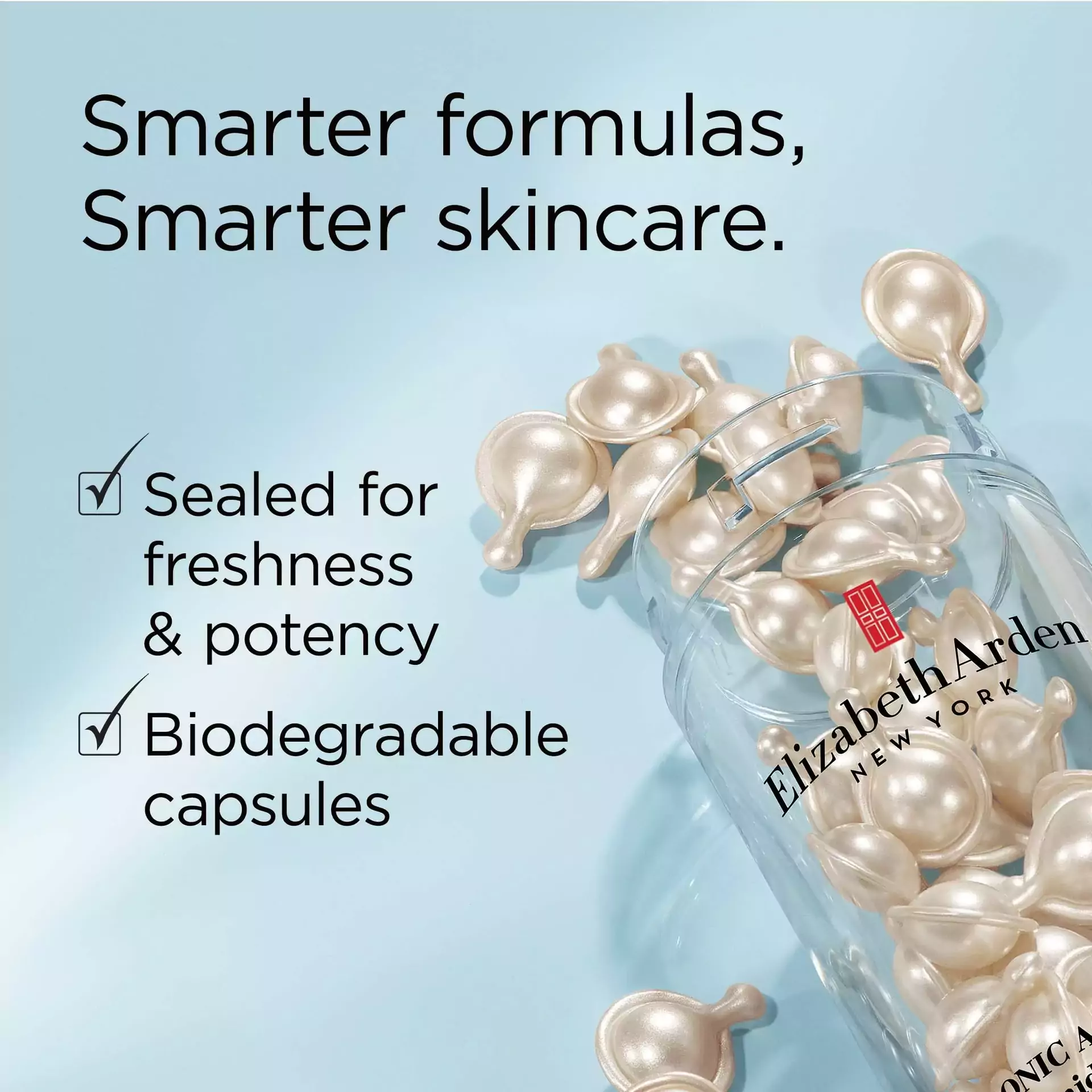 Hyaluronic Acid + Peptides Ceramide and Visible Brightening Capsules Serum Set - 120 Piece - Image 3